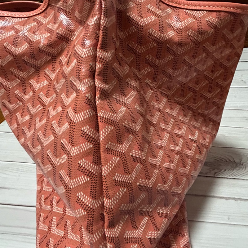 Goyard hobo 戈雅 限定色珊瑚粉hobo單肩包-13