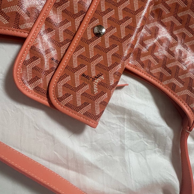 Goyard hobo 戈雅 限定色珊瑚粉hobo單肩包-21