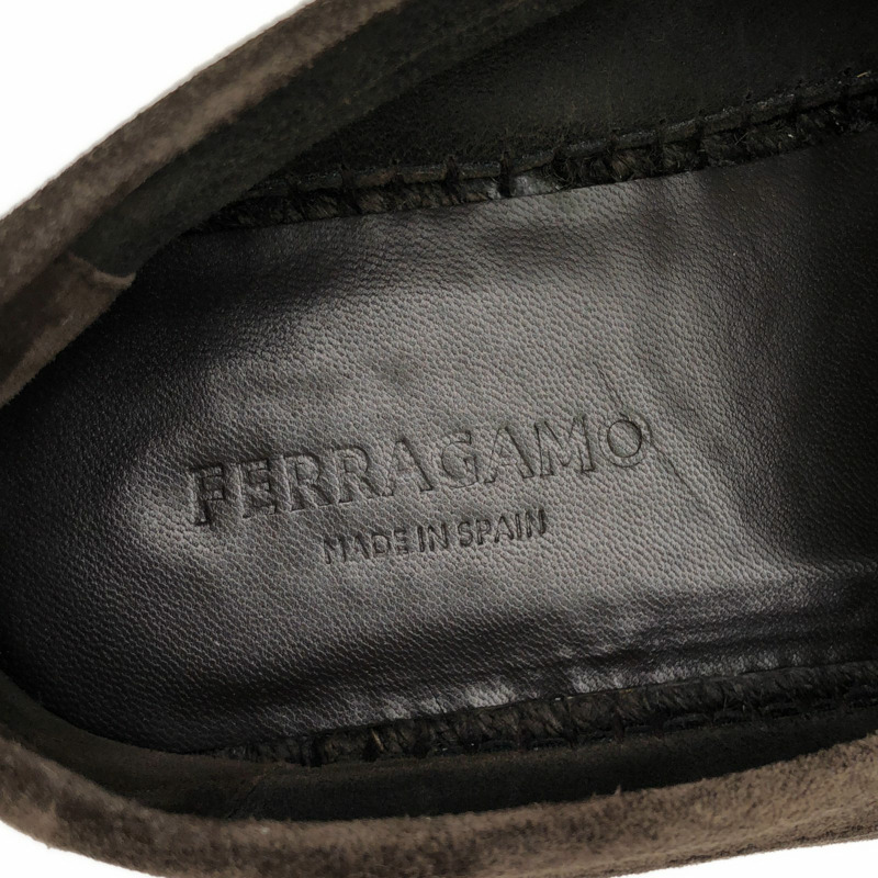 Salvatore Ferragamo 樂福鞋 樂福鞋 絨面革 棕色 二手 男款-5