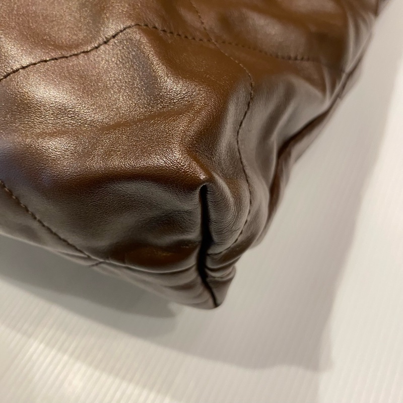 CHANEL 22bag垃圾袋 巧克力色-7