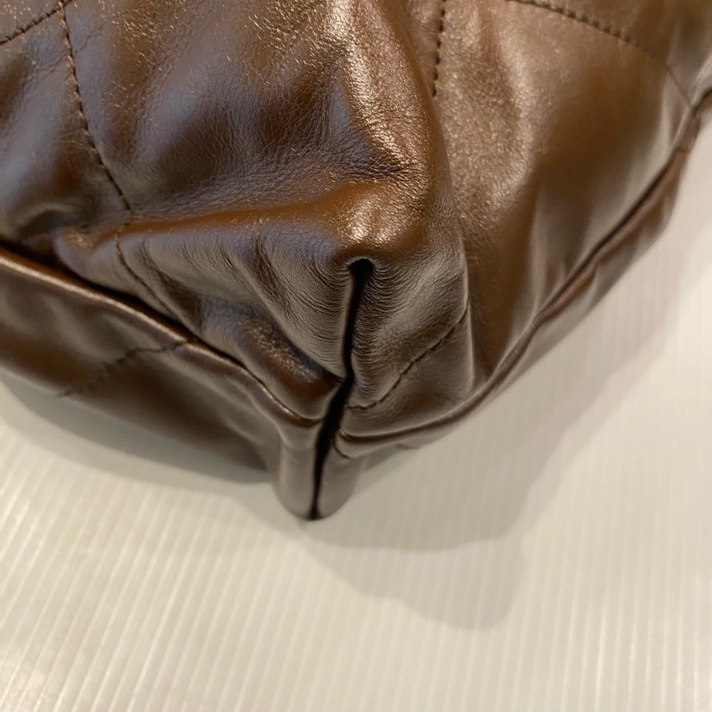 CHANEL 22bag垃圾袋 巧克力色-9