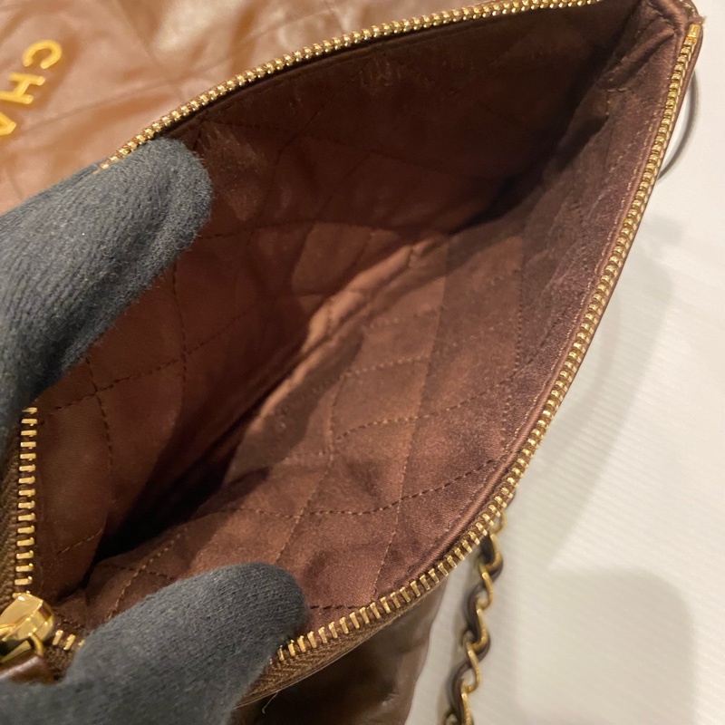 CHANEL 22bag垃圾袋 巧克力色-22