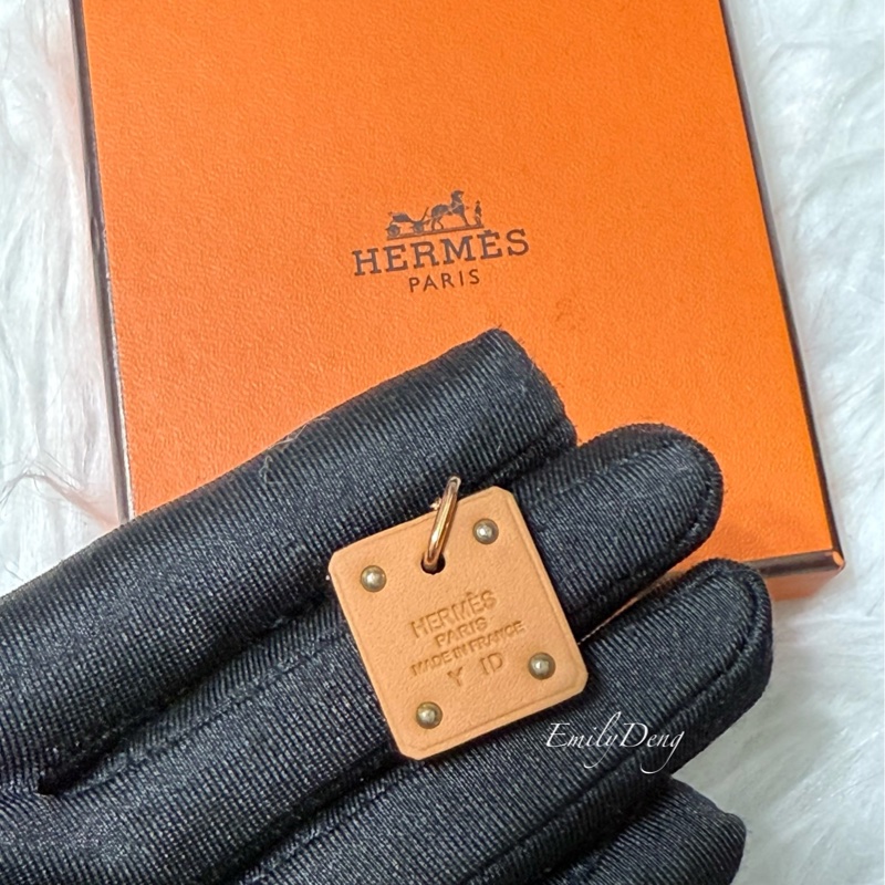 Hermes 愛心撲克項鍊 玫瑰金-7
