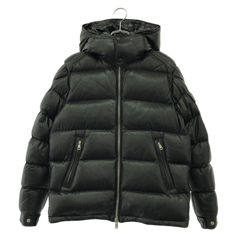 MONCLER 羽絨外套 羽絨外套 皮革 黑色 二手 男款-0