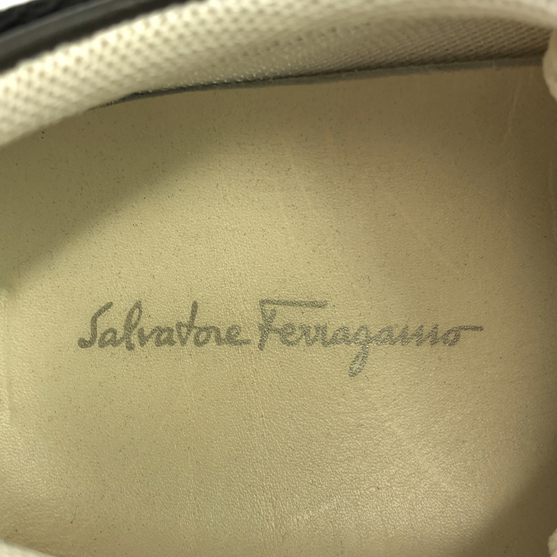 Salvatore Ferragamo 鞋 皮革運動鞋 運動鞋 皮革 黑色 二手 男女通用-4