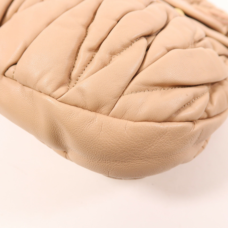 Miu Miu 【激減優惠】羊皮皮革Coffer Bag金扣手挽肩背兩用袋-9