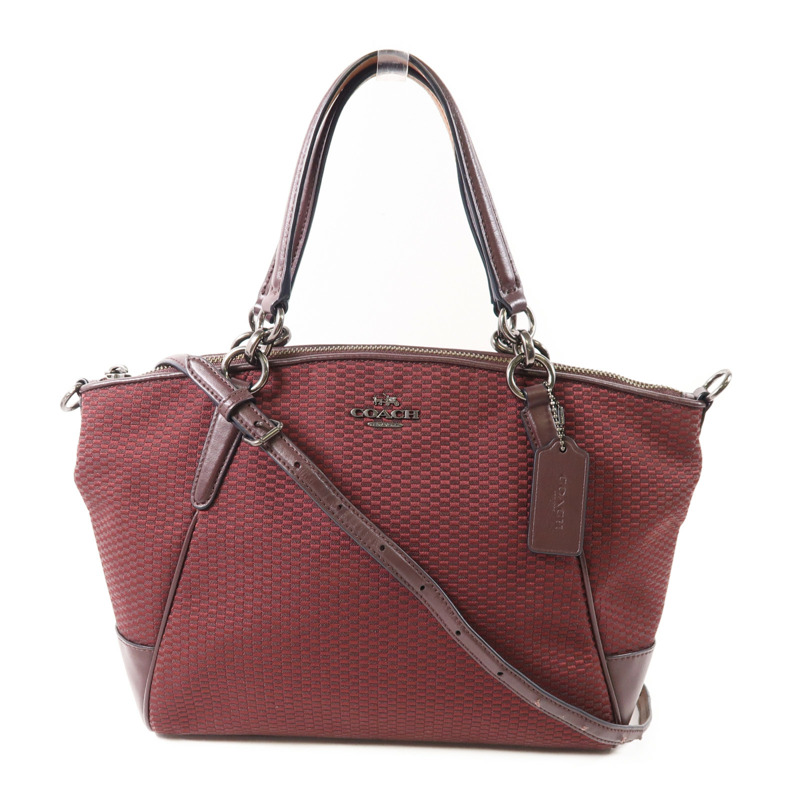 COACH 帆布2 Way Bag手挽肩背兩用袋-0