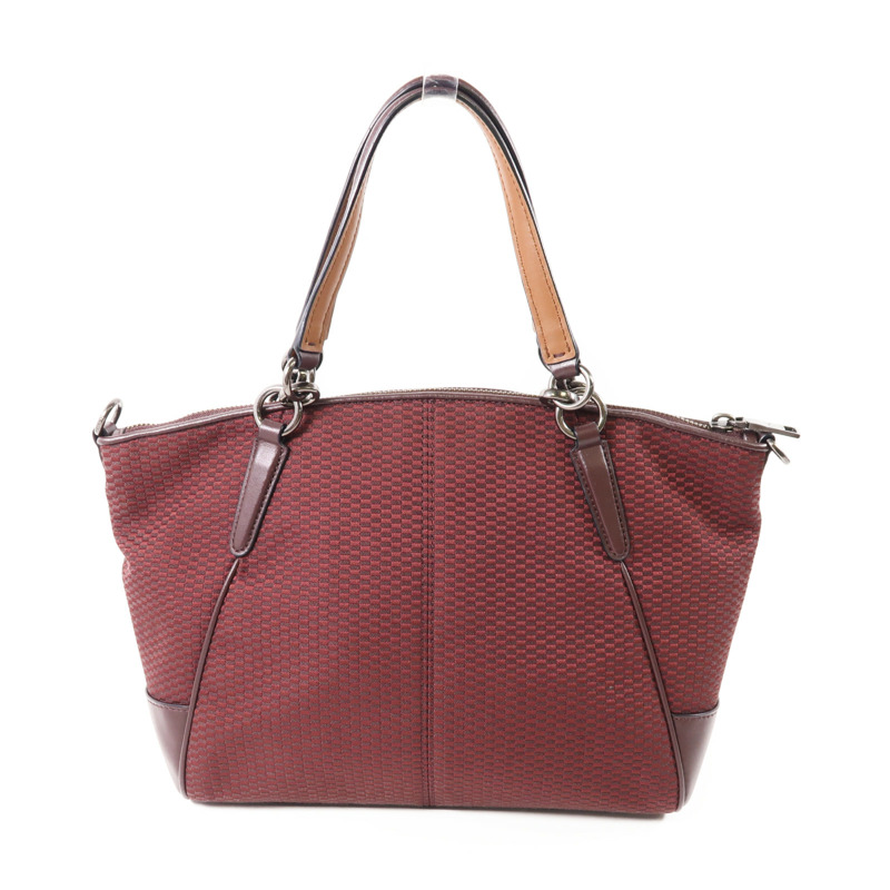 COACH 帆布2 Way Bag手挽肩背兩用袋-1