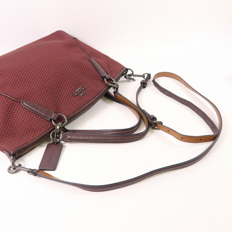 COACH 帆布2 Way Bag手挽肩背兩用袋-8