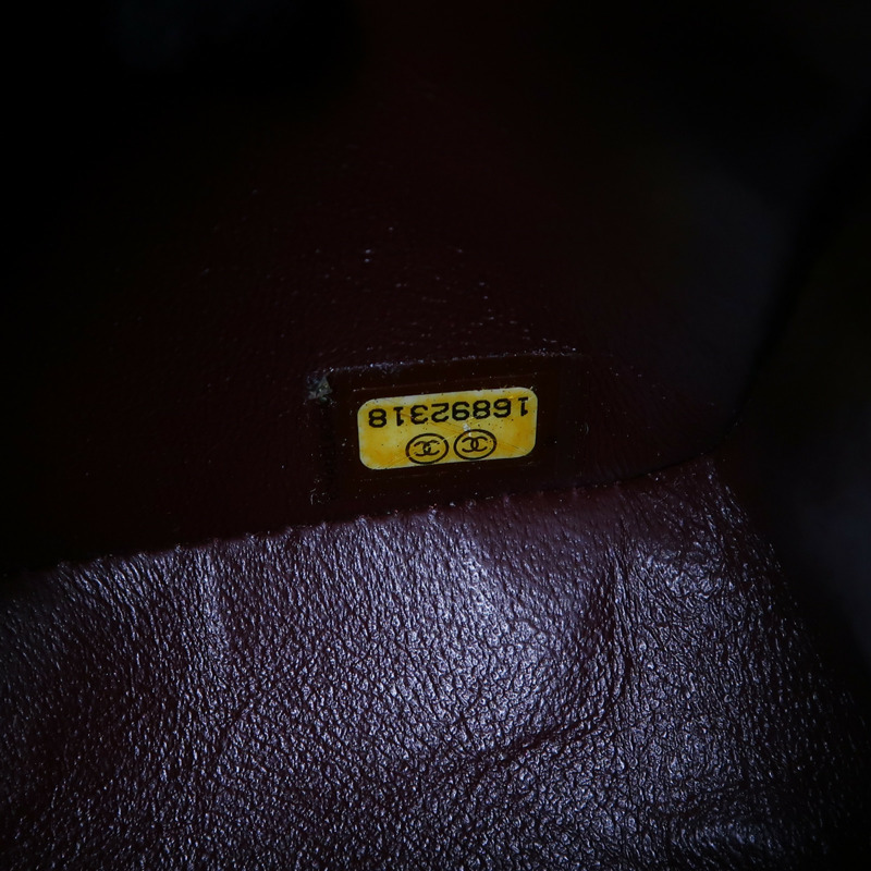 CHANEL 羊皮皮革Classic 25銀扣鏈帶肩背袋-6