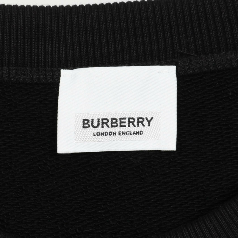 BURBERRY 標誌運動衫 BK/#M 棉質黑色二手男款-2