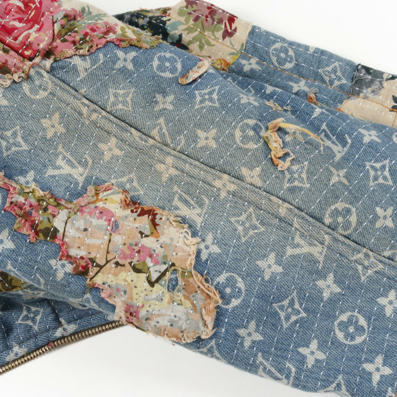 LOUIS VUITTON 破洞工裝牛仔外套 Monogram 其他外套 RM222 JF0 HNA90W 棉質藍色多色二手-9