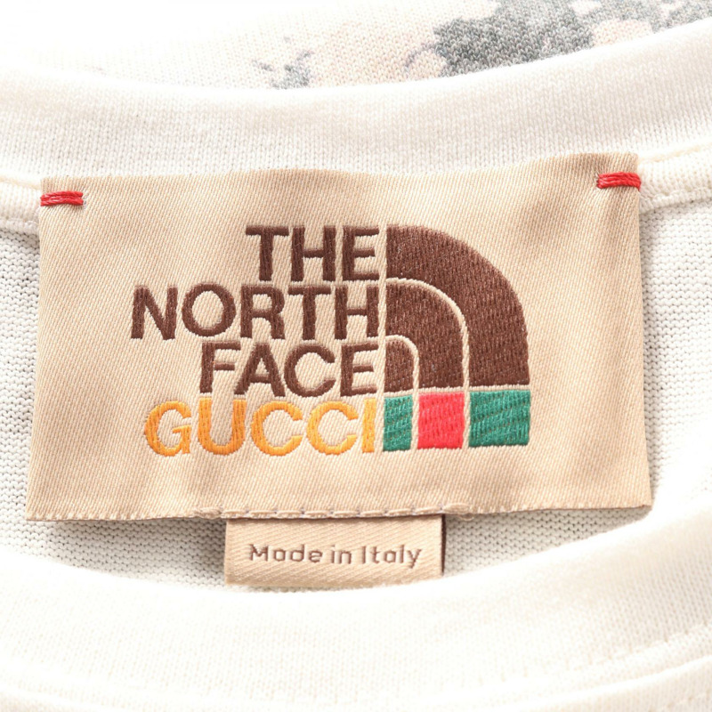 GUCCI × THE NORTH FACE Logo Forest T卹 672475 純棉 白色 多色 XS-2