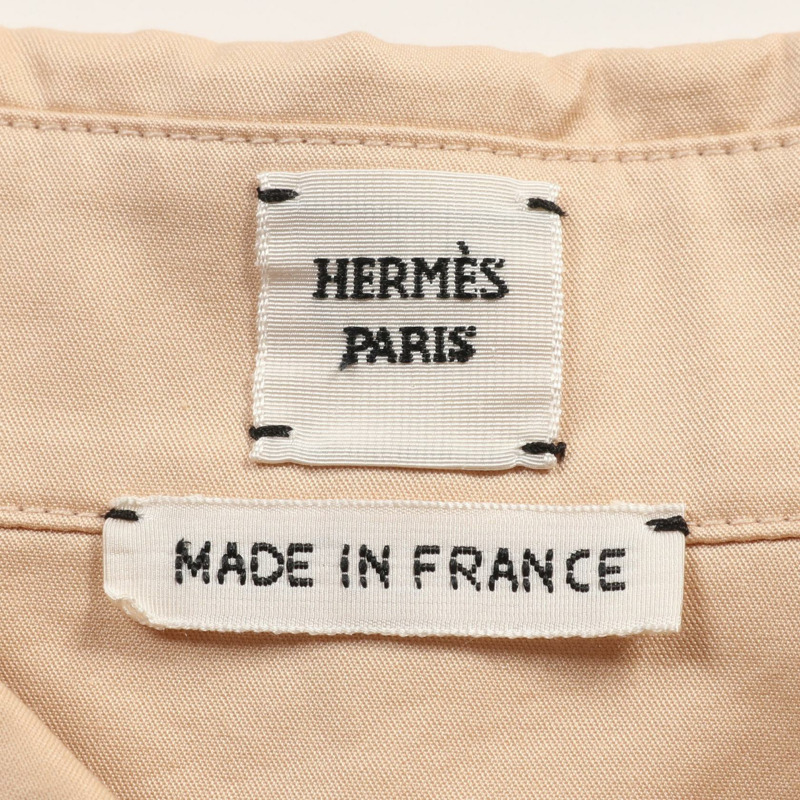 HERMES Caleche 襯衫 #34 3E0628DX 棉質米色 二手-2