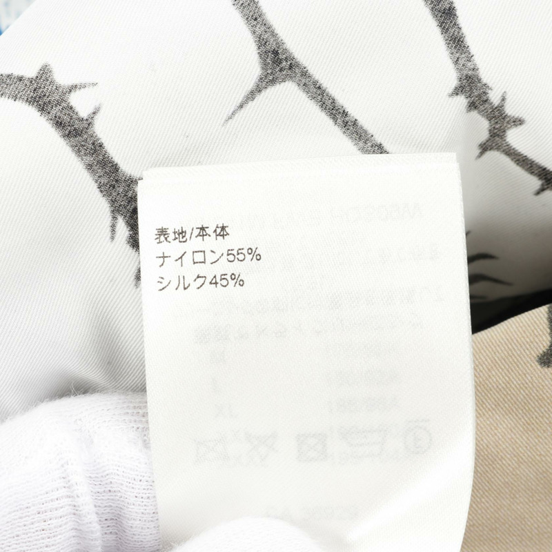 LOUIS VUITTON 連帽絲綢混紡外套其他上衣 RM241M FWB HQS09W 絲質尼龍白色多色二手男款-3