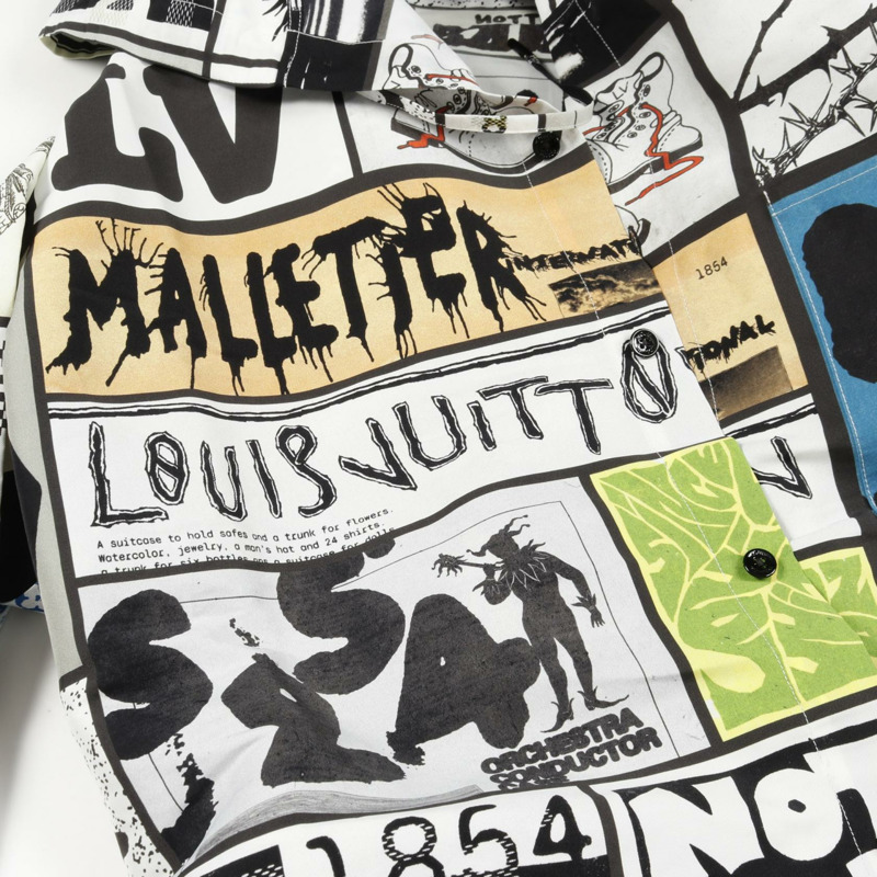 LOUIS VUITTON 連帽絲綢混紡外套其他上衣 RM241M FWB HQS09W 絲質尼龍白色多色二手男款-9