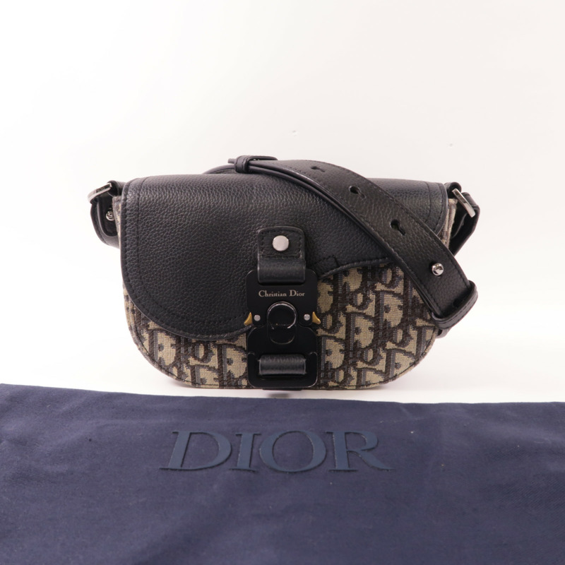 Dior 帆布Mini Saddle Messenger Bag肩背袋-13