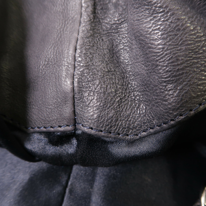 CHANEL 牛皮皮革Chain Shoulder銀扣鏈帶肩背袋-20