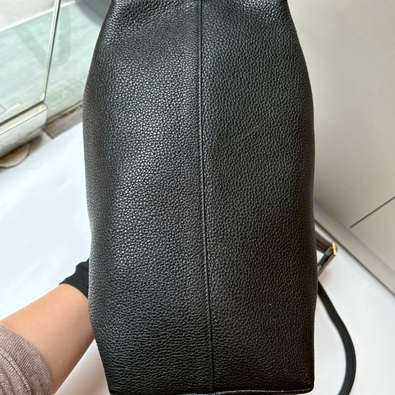 Prada 黑皮兩用大波士頓包-6