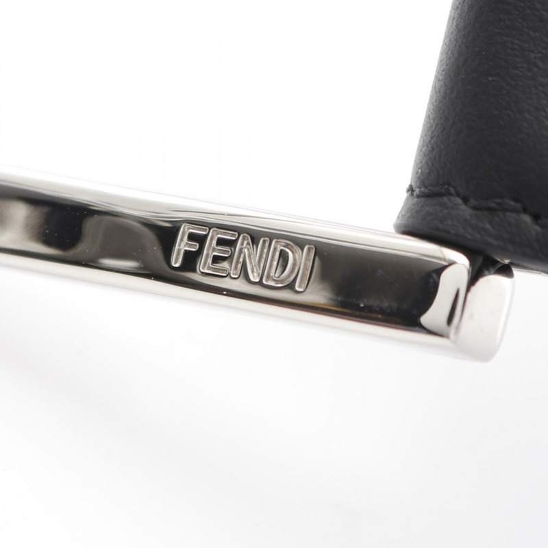 FENDI 皮帶 皮革 PVC塗層帆布 紅色 黑色 二手 女士-3