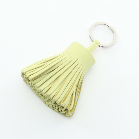 HERMES Carmen Jaune Burgeon charm Agneau milo Agneau milo 綠 二手 女士