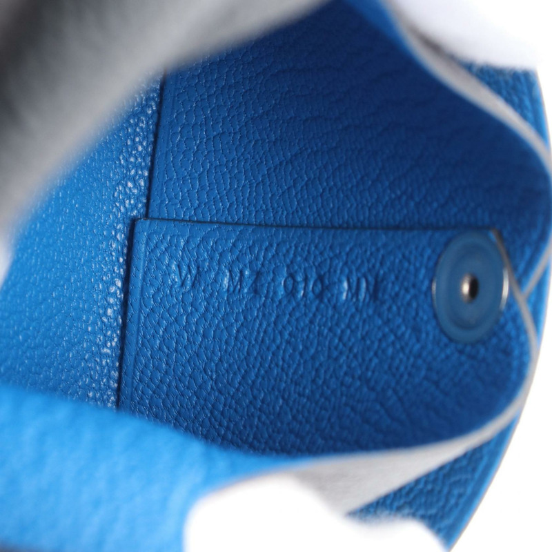 愛馬仕 Bastia Verso 零錢包，山羊皮，灰色 Ardoise 色，二手，女士款-4