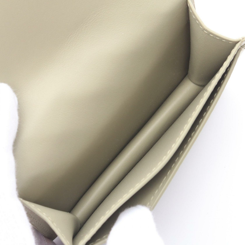 BOTTEGA VENETA Intrecciato 卡片夾 605720VCPQ32919 皮革米色全新男式-2