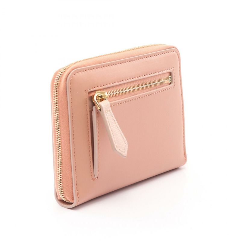 FENDI FF Diamond 中型圓形皮夾 8M0508ALV4F1SO1 皮革粉紅新款女款-1