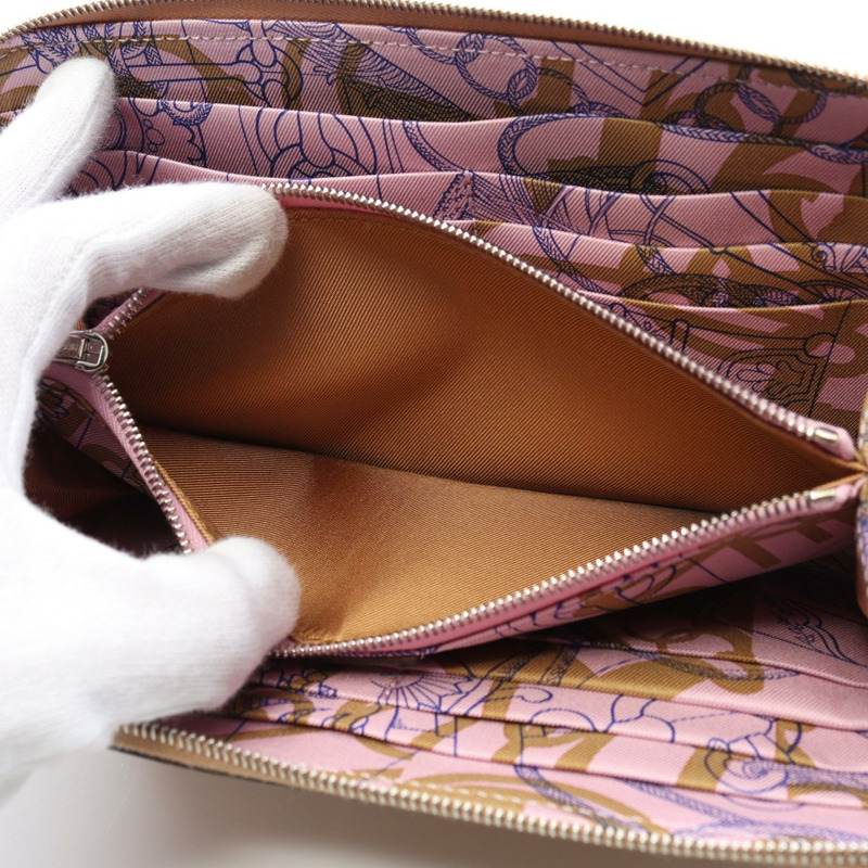 HERMES Azap 長版 SilkIn Around 長版皮夾 U Epsom 小牛皮 Chai 二手 SHW-5