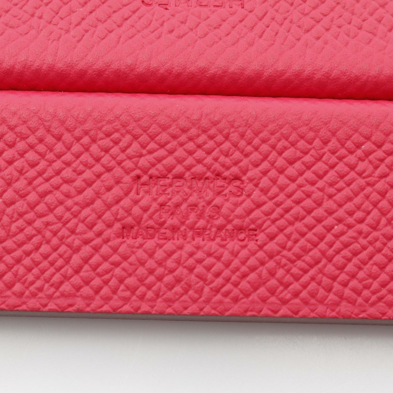 HERMES Silkit Rose Mexico Rouge coeur 其他配件 Epsom 皮革 Brown Pink Rouge H 二手男女通用-2
