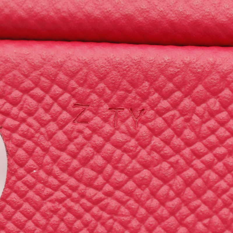 HERMES Silkit Rose Mexico Rouge coeur 其他配件 Epsom 皮革 Brown Pink Rouge H 二手男女通用-3