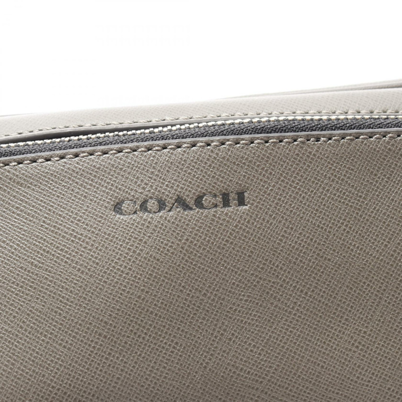 COACH 商務包手拿包 F93320 皮革灰 二手男式-4
