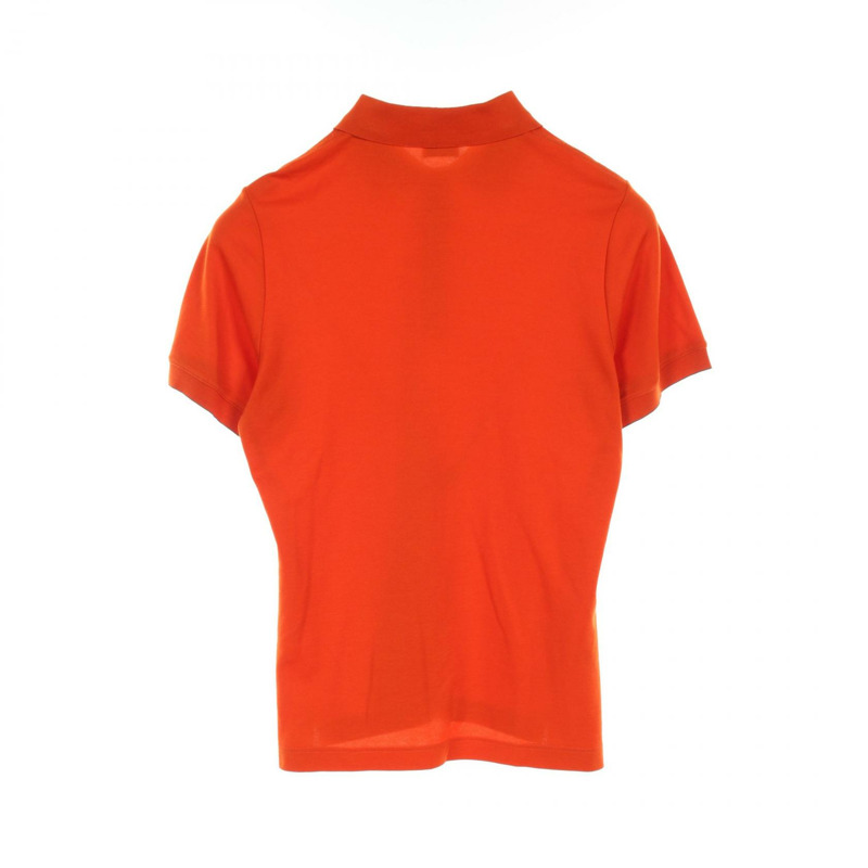 HERMES 雙連結系列 Polo 衫 H800270E 棉質聚酯纖維 橘色 二手 女款-1