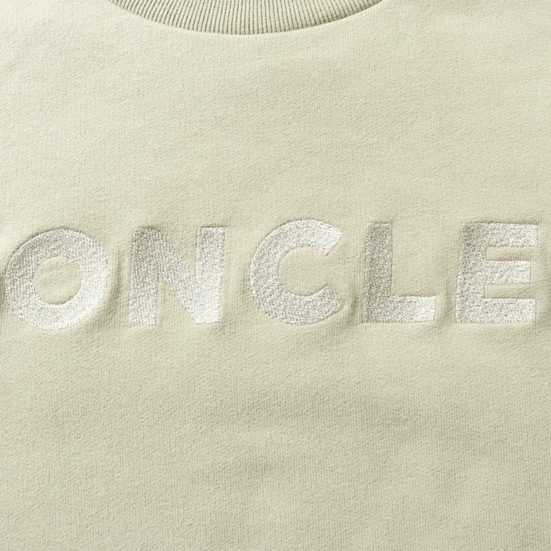 MONCLER 標誌刺繡運動衫 8G00040 棉 綠色 二手 男款-5