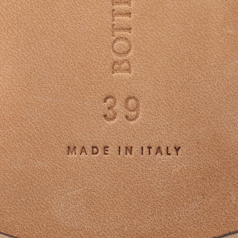 BOTTEGA VENETA 拖鞋 一腳蹬 620304 皮革 黑色 二手 男式-5
