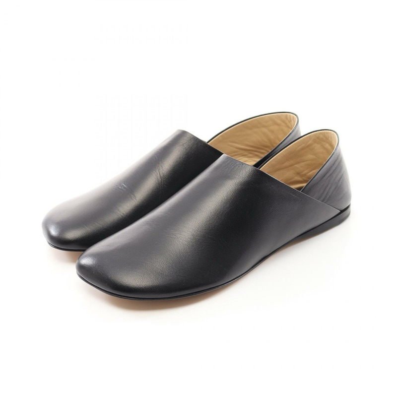 LOEWE Toy Slip-on L814466X22110036 皮革黑色 全新 女款-0