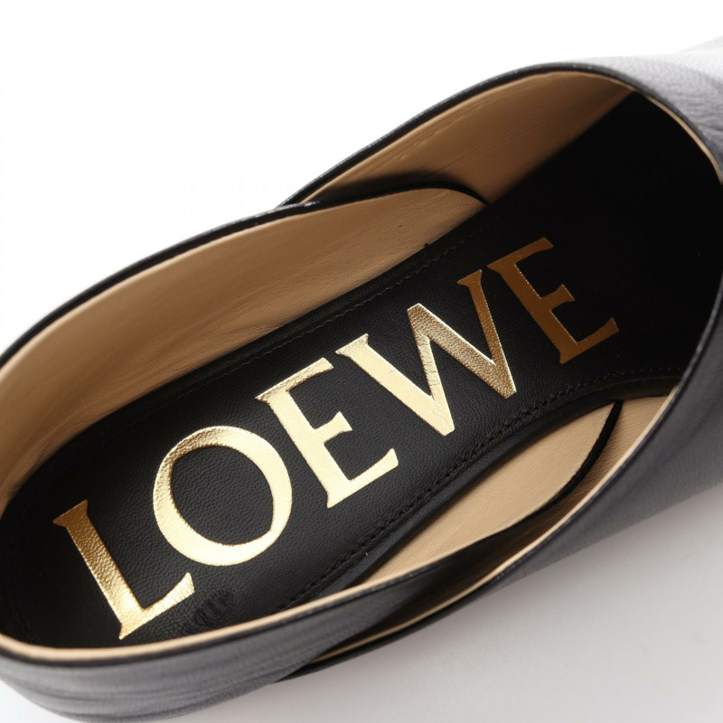LOEWE Toy Slip-on L814466X22110036 皮革黑色 全新 女款-4