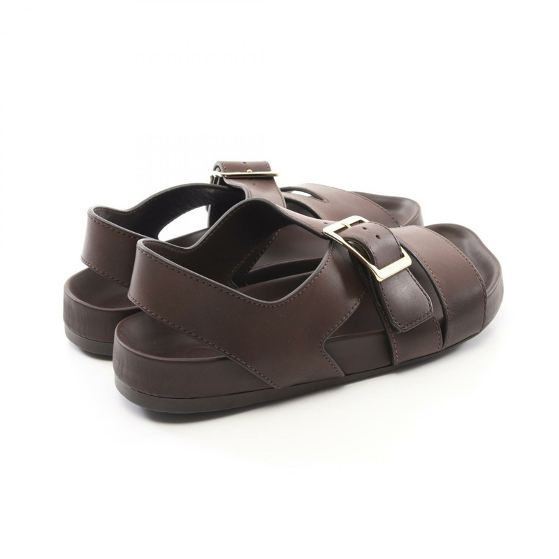 LOEWE Ease Buckle涼鞋 L814465X82601536 皮革 棕色 #36 新款 女款-1