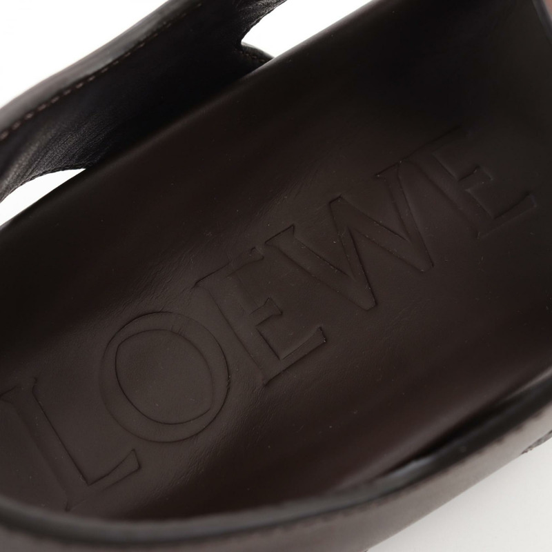 LOEWE Ease Buckle涼鞋 L814465X82601536 皮革 棕色 #36 新款 女款-4