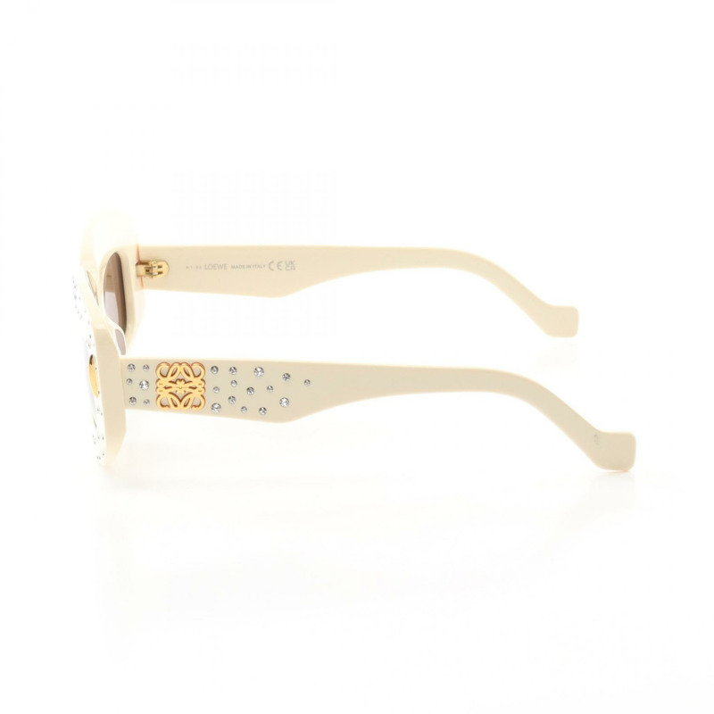 LOEWE 太陽眼鏡 LW4114IS49925E 塑膠米色 全新 女款-2
