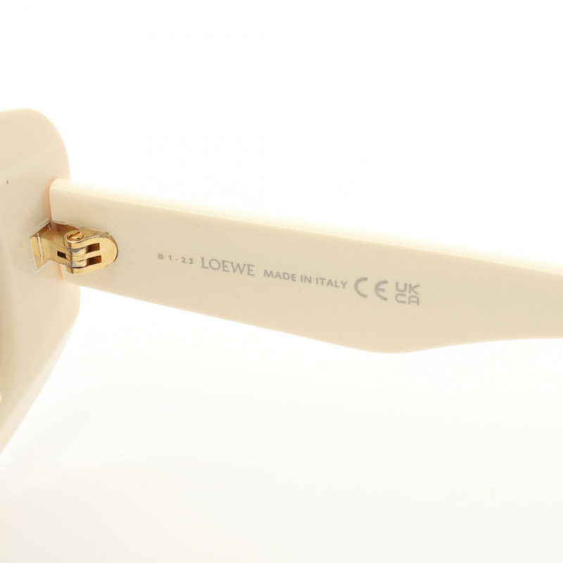 LOEWE 太陽眼鏡 LW4114IS49925E 塑膠米色 全新 女款-3