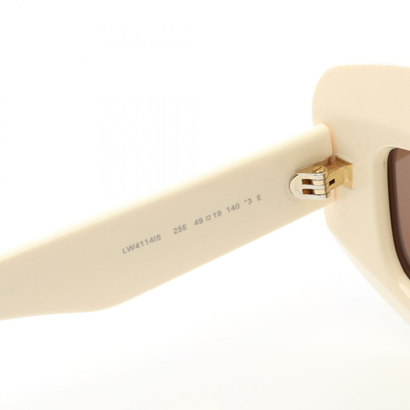 LOEWE 太陽眼鏡 LW4114IS49925E 塑膠米色 全新 女款-4