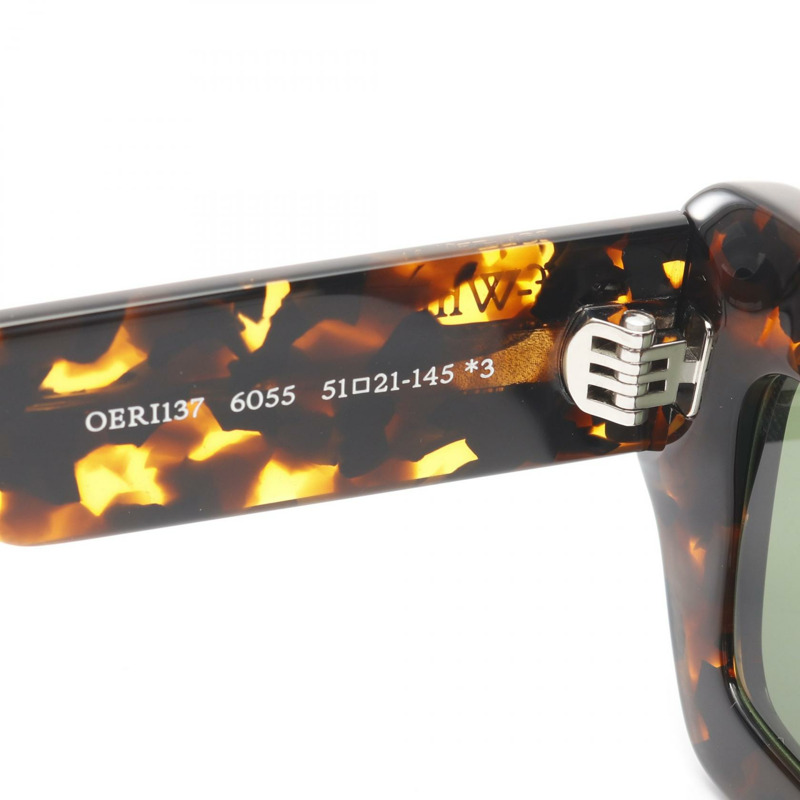 OFF-WHITE Arthur 太陽眼鏡 OERI137F24PLA0016055 塑膠棕黑色全新男女通用-4