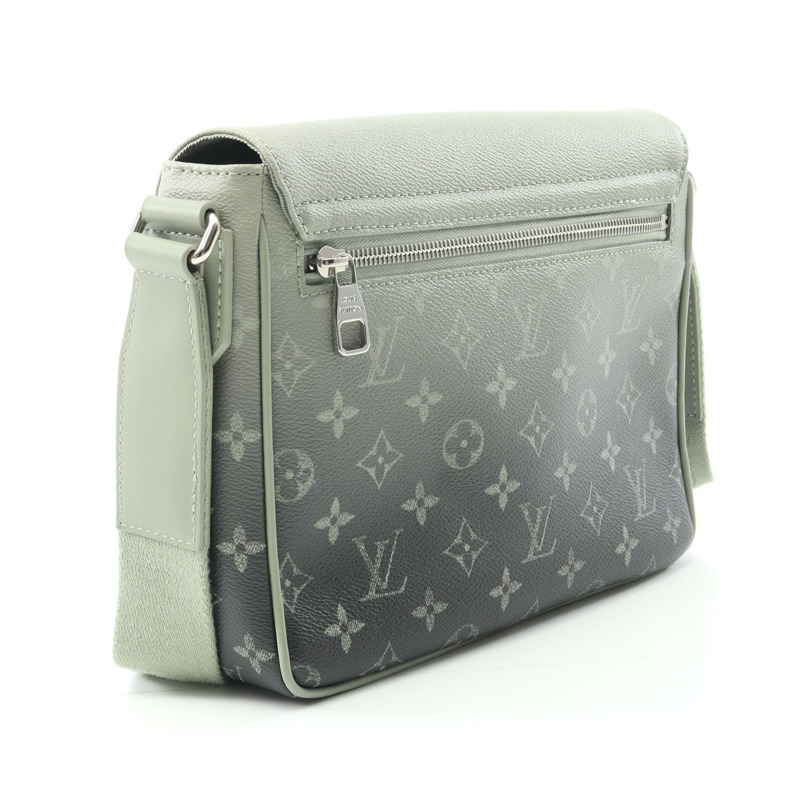 LOUIS VUITTON District PM NV3 Monogram Gradient 單肩包 M11593 PVC 塗層帆布皮革卡其色二手男款-1