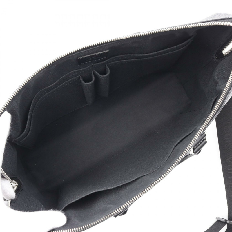 LOUIS VUITTON PDJ Porte Document Manjour Damier Graphite 公事包 N48224 PVC 塗層帆布皮革黑色二手-2