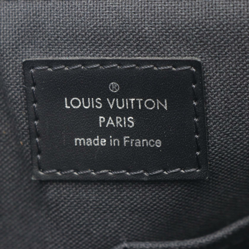 LOUIS VUITTON PDJ Porte Document Manjour Damier Graphite 公事包 N48224 PVC 塗層帆布皮革黑色二手-3