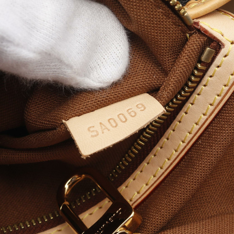 LOUIS VUITTON Batignolle 垂直托特包 M51153 Monogram 皮革棕色二手-4