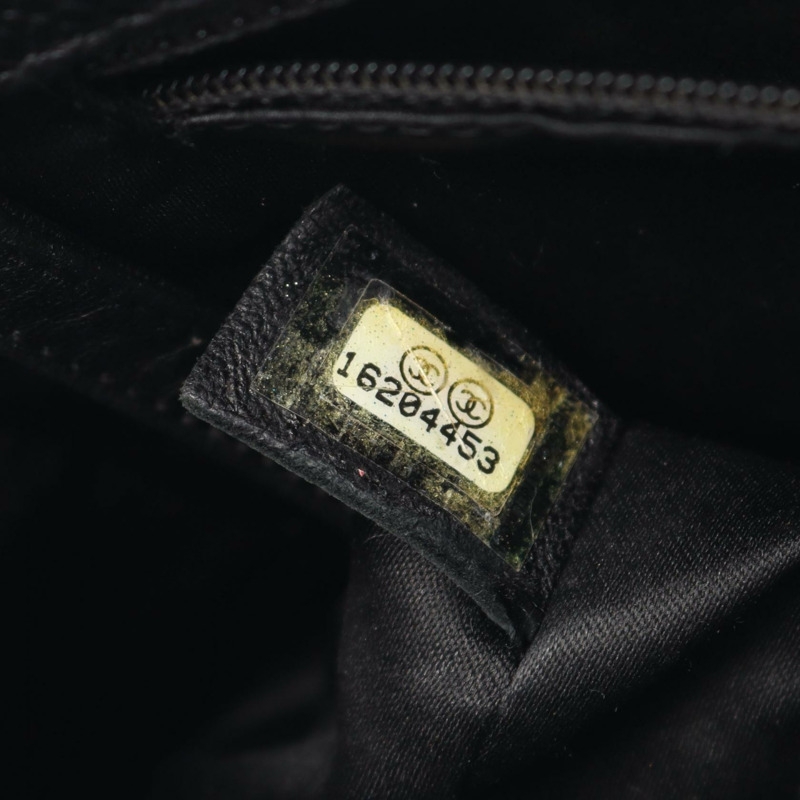 CHANEL Matelasse PST 手提包 A50994 魚子醬皮(粒面小牛皮)黑色二手女士-4