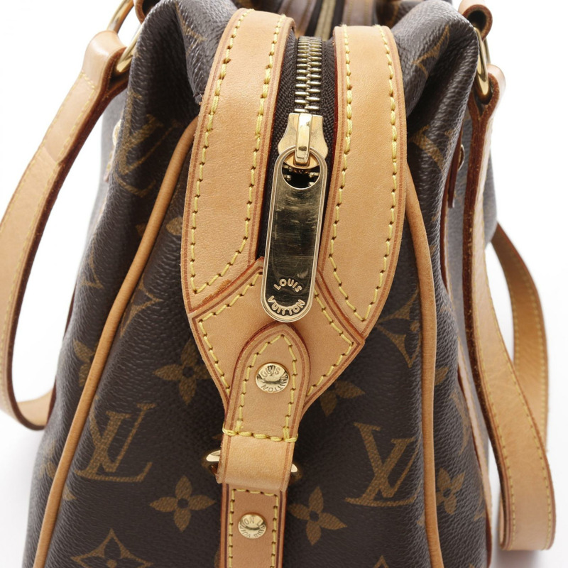 LOUIS VUITTON Stresa PM 單肩包 M51186 Monogram 皮革棕色二手 LV-5