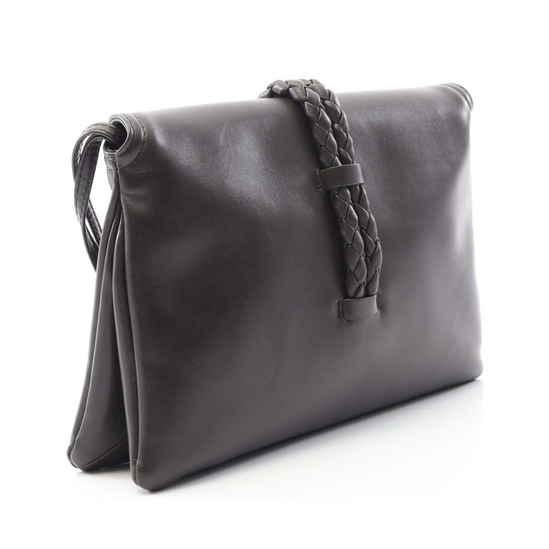 BOTTEGA VENETA 小號 Liberta Fondente 單肩包 806030V4SJ1 皮革棕色全新-1